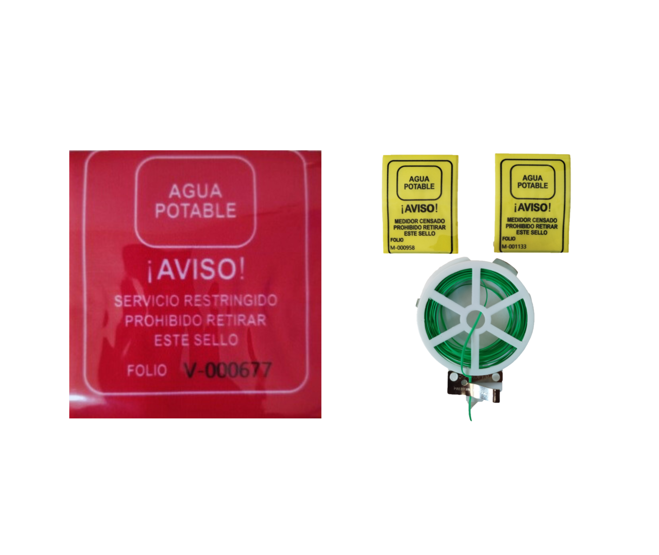 SELLOS DE SEGURIDAD PARA VALVULA Y MEDIDOR